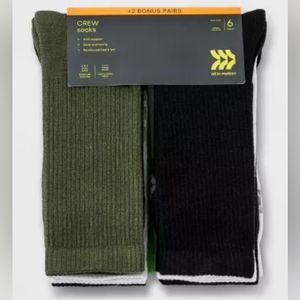 Men's Crew Socks 8 pack